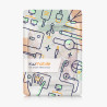 kwmobile Étui Compatible avec Kobo Libra Colour Coque - Étui à Rabat magnétique Tablette eReader Similicuir - Noir-Multicolore