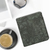 kwmobile Étui Compatible avec Kobo Libra Colour Coque - Étui à Rabat magnétique Tablette eReader Similicuir - Vert