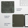 kwmobile Étui Compatible avec Kobo Libra Colour Coque - Étui à Rabat magnétique Tablette eReader Similicuir - Vert