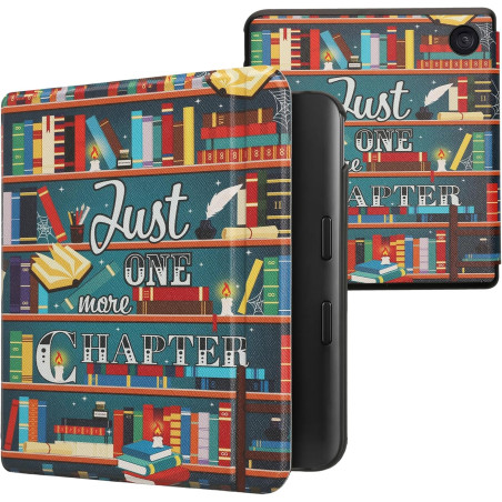 kwmobile Étui Compatible avec Kobo Libra Colour Coque - Étui à Rabat magnétique Tablette eReader Similicuir - Multicolore