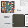 kwmobile Étui Compatible avec Kobo Libra Colour Coque - Étui à Rabat magnétique Tablette eReader Similicuir - Multicolore