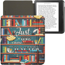 kwmobile Étui Compatible avec Kobo Libra Colour Coque - Étui à Rabat magnétique Tablette eReader Similicuir - Multicolore