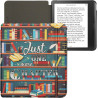 kwmobile Étui Compatible avec Kobo Libra Colour Coque - Étui à Rabat magnétique Tablette eReader Similicuir - Multicolore
