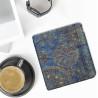 kwmobile Étui Compatible avec Kobo Libra Colour Coque - Étui à Rabat magnétique Tablette eReader Similicuir - Jaune-Bleu foncé