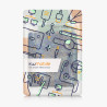 kwmobile Étui Compatible avec Kobo Libra Colour Coque - Étui à Rabat magnétique Tablette eReader Similicuir - Jaune-Bleu foncé