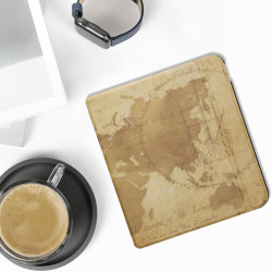 kwmobile Étui Compatible avec Kobo Libra Colour Coque - Étui à Rabat magnétique Tablette eReader Similicuir - Marron-Marron Clai