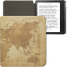 kwmobile Étui Compatible avec Kobo Libra Colour Coque - Étui à Rabat magnétique Tablette eReader Similicuir - Marron-Marron Clai