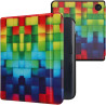 kwmobile Étui Compatible avec Kobo Libra Colour Coque - Étui à Rabat magnétique Tablette eReader Similicuir - Multicolore-Vert-B