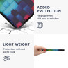kwmobile Étui Compatible avec Kobo Libra Colour Coque - Étui à Rabat magnétique Tablette eReader Similicuir - Multicolore-Vert-B