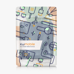 kwmobile Étui Compatible avec Kobo Libra Colour Coque - Étui à Rabat magnétique Tablette eReader Similicuir - Bleu foncé