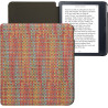 kwmobile Étui Compatible avec Kobo Libra Colour Coque - Étui à Rabat magnétique Tablette eReader Similicuir - Jaune-Rouge-Vert