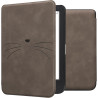 kwmobileÉtui Compatible avec Kobo Clara BW/Colour Coque - Étui à Rabat magnétique tabletteeReader Similicuir - Gris