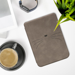 kwmobileÉtui Compatible avec Kobo Clara BW/Colour Coque - Étui à Rabat magnétique tabletteeReader Similicuir - Gris