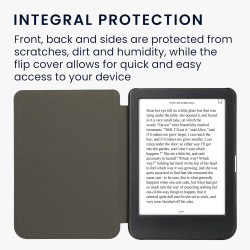 kwmobileÉtui Compatible avec Kobo Clara BW/Colour Coque - Étui à Rabat magnétique tabletteeReader Similicuir - Gris