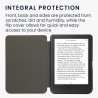 kwmobileÉtui Compatible avec Kobo Clara BW/Colour Coque - Étui à Rabat magnétique tabletteeReader Similicuir - Gris
