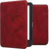 kwmobileÉtui Compatible avec Kobo Clara BW/Colour Coque - Étui à Rabat magnétique tabletteeReader Similicuir - Rouge foncé