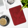 kwmobileÉtui Compatible avec Kobo Clara BW/Colour Coque - Étui à Rabat magnétique tabletteeReader Similicuir - Rouge foncé