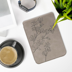 kwmobileÉtui Compatible avec Kobo Clara BW/Colour Coque - Étui à Rabat magnétique tabletteeReader Similicuir - Gris