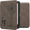 kwmobileÉtui Compatible avec Kobo Clara BW/Colour Coque - Étui à Rabat magnétique tabletteeReader Similicuir - Gris