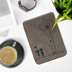 kwmobileÉtui Compatible avec Kobo Clara BW/Colour Coque - Étui à Rabat magnétique tabletteeReader Similicuir - Gris