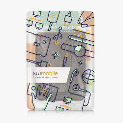 kwmobileÉtui Compatible avec Kobo Clara BW/Colour Coque - Étui à Rabat magnétique tabletteeReader Similicuir - Gris