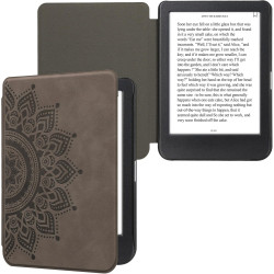 kwmobileÉtui Compatible avec Kobo Clara BW/Colour Coque - Étui à Rabat magnétique tabletteeReader Similicuir - Gris