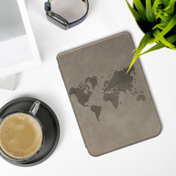 kwmobileÉtui Compatible avec Kobo Clara BW/Colour Coque - Étui à Rabat magnétique tabletteeReader Similicuir - Gris