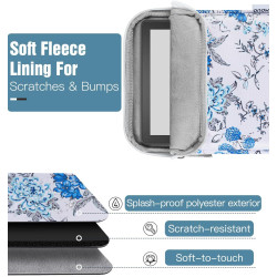 Timovo 6-7 pouces housse pour liseuse, compatible avec nouveau paperblanc/colorsoft signature edition et oasis, étui de protecti