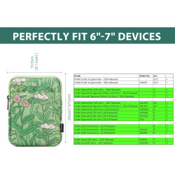 Timovo 6-7 pouces housse pour liseuse, compatible avec nouveau paperblanc/colorsoft signature edition et oasis, étui de protecti