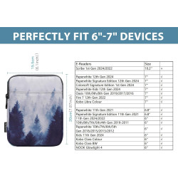 Timovo 6-7 pouces housse pour liseuse, compatible avec nouveau paperblanc/colorsoft signature edition et oasis, étui de protecti
