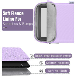 Timovo 6-7 pouces housse pour liseuse, compatible avec nouveau paperblanc/colorsoft signature edition et oasis, étui de protecti