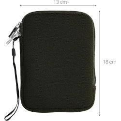 kwmobile Housse de Protection pour Liseuse - Étui de Protection 17 x 12 x 2 cm pour E-Reader en Néoprène - Vert foncé