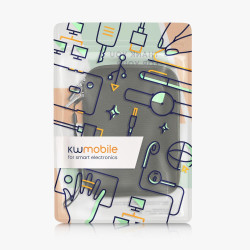 kwmobile Housse de Protection pour Liseuse - Étui de Protection 17 x 12 x 2 cm pour E-Reader en Néoprène - Vert foncé