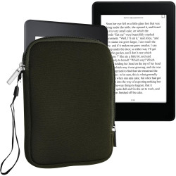kwmobile Housse de Protection pour Liseuse - Étui de Protection 17 x 12 x 2 cm pour E-Reader en Néoprène - Vert foncé