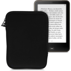 kwmobile Housse de Protection pour Liseuse - Étui de Protection 17 x 12 x 2 cm pour E-Reader en Néoprène - Noir