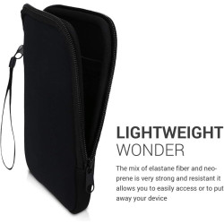 kwmobile Housse de Protection pour Liseuse - Étui de Protection 17 x 12 x 2 cm pour E-Reader en Néoprène - Noir