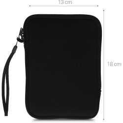 kwmobile Housse de Protection pour Liseuse - Étui de Protection 17 x 12 x 2 cm pour E-Reader en Néoprène - Noir