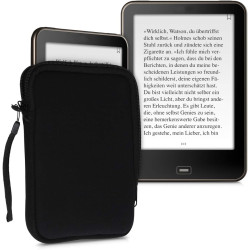 kwmobile Housse de Protection pour Liseuse - Étui de Protection 17 x 12 x 2 cm pour E-Reader en Néoprène - Noir
