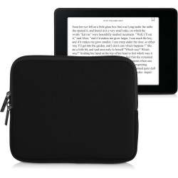 kwmobile Housse de Protection pour Liseuse - Étui de Protection 17,5 x 14,7 cm pour E-Reader en Néoprène - Noir