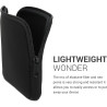 kwmobile Housse de Protection pour Liseuse - Étui de Protection 17,5 x 14,7 cm pour E-Reader en Néoprène - Noir