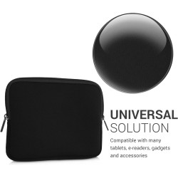 kwmobile Housse de Protection pour Liseuse - Étui de Protection 17,5 x 14,7 cm pour E-Reader en Néoprène - Noir