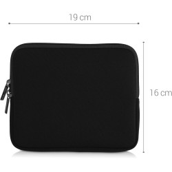 kwmobile Housse de Protection pour Liseuse - Étui de Protection 17,5 x 14,7 cm pour E-Reader en Néoprène - Noir