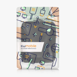 kwmobile Housse de Protection pour Liseuse - Étui de Protection 17,5 x 14,7 cm pour E-Reader en Néoprène - Noir