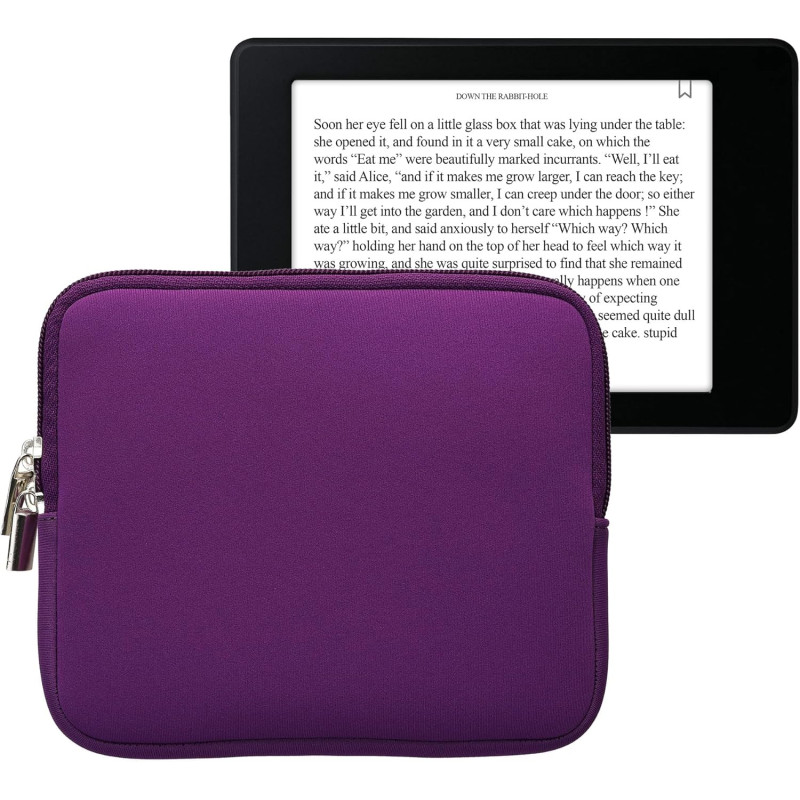 kwmobile Housse de Protection pour Liseuse - Étui de Protection 17,5 x 14,7 cm pour E-Reader en Néoprène - Violet