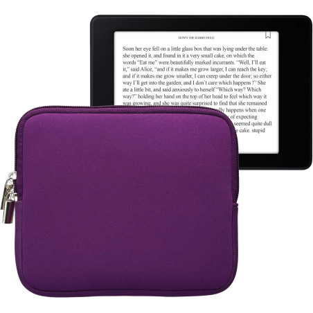 kwmobile Housse de Protection pour Liseuse - Étui de Protection 17,5 x 14,7 cm pour E-Reader en Néoprène - Violet