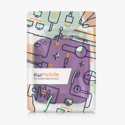 kwmobile Housse de Protection pour Liseuse - Étui de Protection 17,5 x 14,7 cm pour E-Reader en Néoprène - Violet