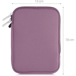 kwmobile Housse de Protection pour Liseuse - Étui de Protection 17 x 12 x 2 cm pour E-Reader en Néoprène - Lavande