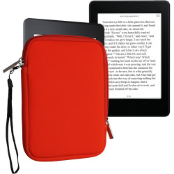 Kwmobile housse de protection pour liseuse - étui de protection 17 x 12 x 2 cm pour e-reader en néoprène - orange