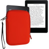 Kwmobile housse de protection pour liseuse - étui de protection 17 x 12 x 2 cm pour e-reader en néoprène - orange
