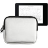 kwmobile Housse de Protection pour Liseuse - Étui de Protection 17,5 x 14,7 cm pour E-Reader en Néoprène - argenté